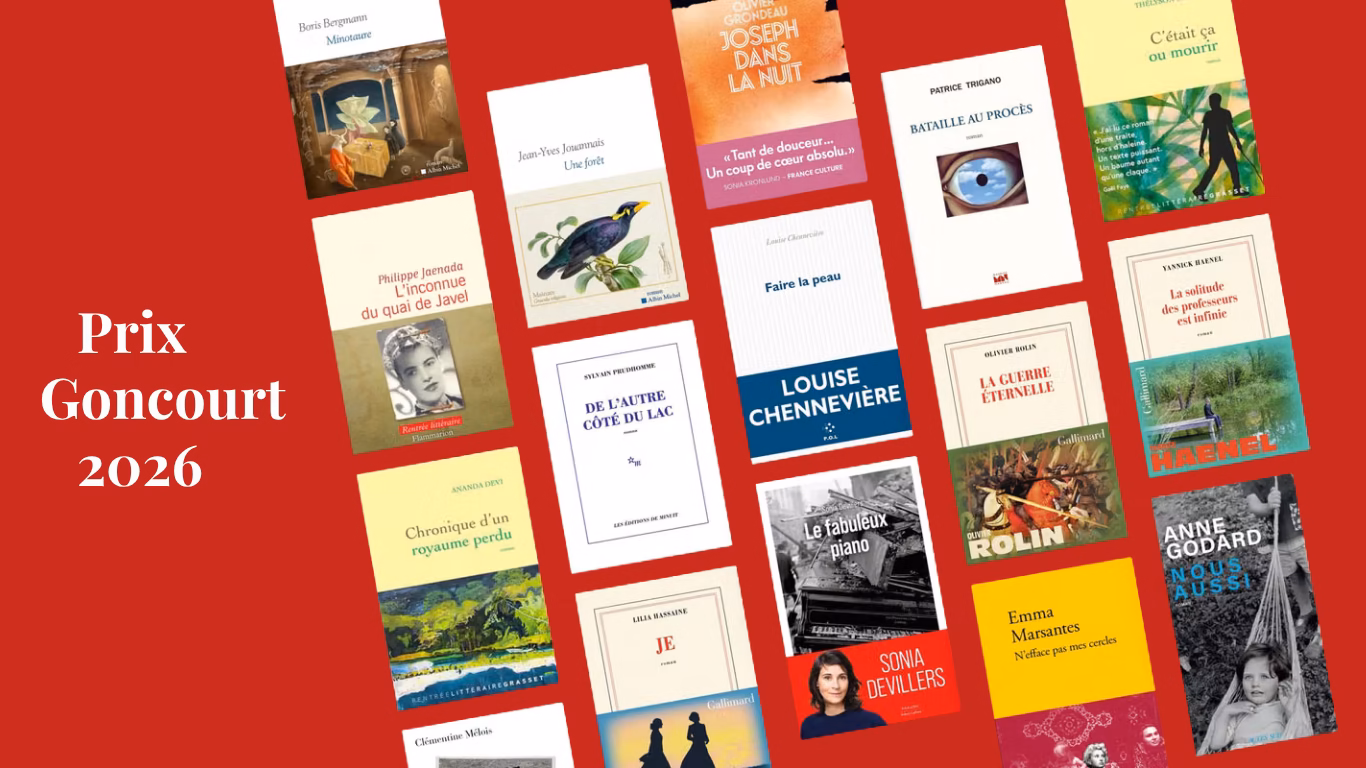 16 romans pour la première sélection du Prix Goncourt 2026